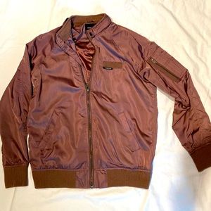 MEMBERS ONLY washed satin boyfriend jacket